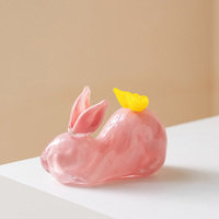 Handgemaakte glazen fruitschaal uit het midden van de eeuw, in kleur blokken geschilderd, Chinese stijl, vlinderserie, dierenmotief, artistieke bureaudecoratie