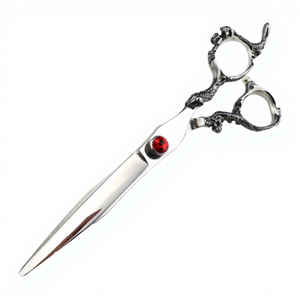 Ciseaux de coiffure professionnels 9CR13 en acier inoxydable, 6 pouces, tranchants, lisses, haute dureté, argentés - Product Image 1