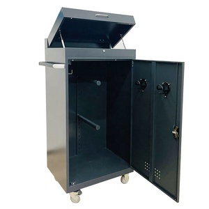 Baule Portasella Grigio <span class=keywords><strong>per</strong></span> Attrezzatura da Equitazione TYXD Produttore Diretto con Ruote Armadietto da Grooming - Product Image 1