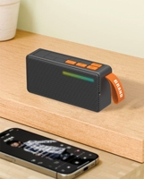 Altavoz Bluetooth TWS Portátil con Batería Extraíble, Altavoz Inalámbrico con Luces de Colores Cambiantes, Subwoofer de Bajos, Artículo de Regalo