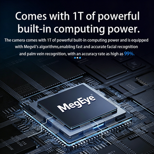 2MP 106 °   โมดูลไบโอเมตริกซ์อัจฉริยะ Megvii ปรับมุมกล้องแนวตั้งได้ 1080P ระบบจดจำใบหน้าและเส้นเลือดฝ่ามือ สำหรับระบบบันทึกเวลาเข้าออก - Product Image 5