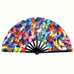 Nouveau 2025 – Éventail pliant en bambou de 33 cm, artisanat peint, idéal pour festivals et cadeaux promotionnels d'entreprise - Product Image 6