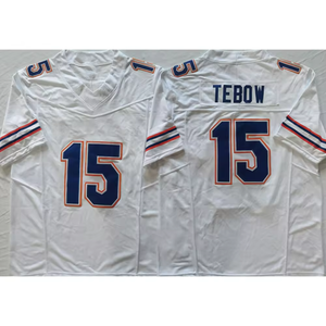 Floroda เสื้อเจอร์ซีย์สำหรับผู้ชาย<span class=keywords><strong>2</strong></span> DJ lagway 15 TIM tebow เสื้อเจอร์ซีย์นักเล่นเกมอเมริกันเย็บจำนวนจำกัด - Product Image 4