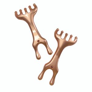 Peigne de massage corporel en alliage de zinc à cinq griffes pour les méridiens Gua Sha - Product Image 1