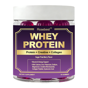 Goma de Proteína Isolada de Soro de Leite Vegana Sem Açúcar com 2G de Creatina Monohidratada e Peptídeos de Colágeno Hidrolisado - Marca Privada OEM - Product Image 1