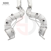 Tubo de Escape de Acero Inoxidable SDO para Ferrari 812 GTS 6.5L V12 2021+, Kit de Tubo de Escape Recto con Protección Térmica de Alto Rendimiento OPF
