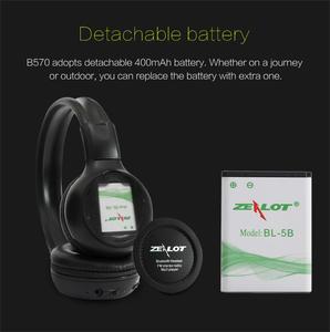 หูฟังเกมมิ่ง Zealot B570 เบสหนัก พับได้ ครอบหู ไร้สาย บลูทูธ หูฟังไฮไฟ เสียงสเตอริโอ 3 มิติ พร้อมไมโครโฟน - Product Image 3