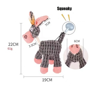 Bán Buôn Donkey Hình Con Chó Sang Trọng Đồ Chơi Thân Thiện Với Môi Sản Phẩm Vật Nuôi Với Sợi Dây Thừng Kích Thước Lớn - Product Image 2