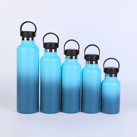 Botol Termos Vakum Isolasi Stainless Steel 304 dengan Pegangan, Logo Dapat Disesuaikan untuk Olahraga dan Aktivitas Luar Ruangan