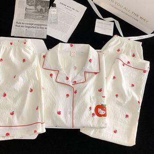 <span class=keywords><strong>Pigiama</strong></span> da donna elegante <span class=keywords><strong>con</strong></span> <span class=keywords><strong>stampa</strong></span> a farfalla a 3 pezzi, abbinato a pantaloni - Product Image 5