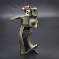 Nouvel ensemble de lance-pierre portable d'extérieur en acier inoxydable de haute qualité avec élastique plat pour le tir et la chasse