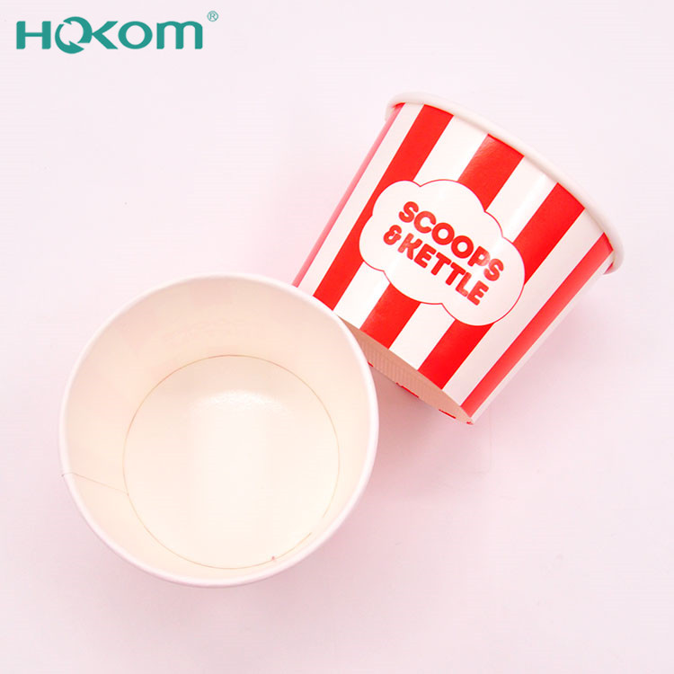 Recycle Custom Printed Paper Ice Cream Cup Packaging