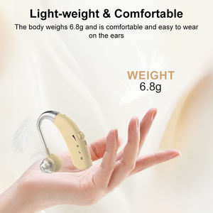 Aide auditive analogique rechargeable derrière l'oreille en vente en gros, réduction du bruit, son super clair pour les personnes âgées, perte auditive légère à modérée - Product Image 5