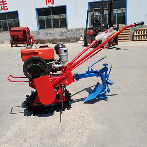 Farm <b>Cultivator</b> Diesel Power Tiller 1 Row Red With Seed Feeder Multifunctional - Product Image 2