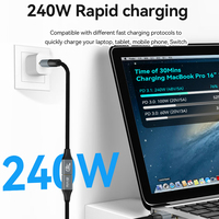 Cable de Extensión USB-C Macho a Hembra OEM/ODM de 240W, USB 3.2, para Disco Duro, Proyección de Pantalla 4K, Cable de Datos
