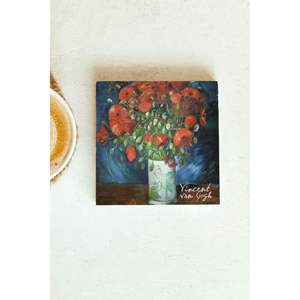 Ensemble de sous-verres en pierre de forme carrée de la série Vincent Van Gogh 29 pour cadeau d'affaires ou promotion - Product Image 1