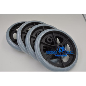 Kaiyang Wheelchair Front <b>Wheel</b> 8-Inch <b>Plastic</b> Replacement Part for Repair and Maintenance - Product Image 1