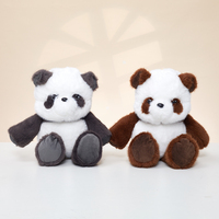 Ensemble de jouets en peluche douce de la série Running : Adorables animaux en peluche (éléphant, panda, cochon, vache, renard) – Poupées mascottes de dessins animés – Cadeau d'anniversaire pour enfants