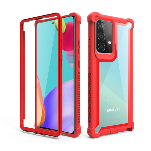 2021 Newest Design Soft TPU+PC Phone Case Anti-Fall Mobile Phone Covers for Samsung A52