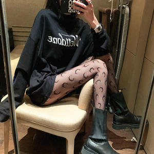 <span class=keywords><strong>Medias</strong></span> de Red de Lujo con Logotipo de Marca Personalizado, <span class=keywords><strong>Medias</strong></span> de Rejilla con Letras Impresas para Mujer, <span class=keywords><strong>Medias</strong></span> Negras Huecas, Body Stocking - Product Image 4