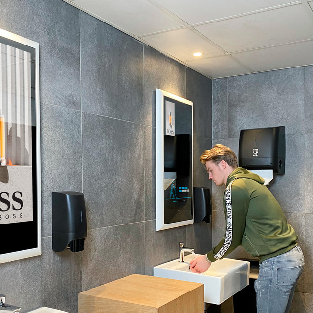 Indoor Smart Mirror Android LCD Touch Screen Magic Mirror Wall Mount Advertising Player Workout Fitness Mirror