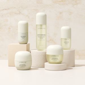 Botol Pompa Lotion Kosmetik Desain Baru 30ml 50ml 100ml 120ml Custom, Jar Krim Wajah Serum Perawatan Kulit 30g 50g Set - Product Image 1