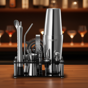 Vevor - Juego de Coctelería de Acero Inoxidable de 14 Piezas, Juego de Coctelera de 550 ml, Herramientas de Bar para Mezclar Bebidas, Bar en Casa - Product Image 2