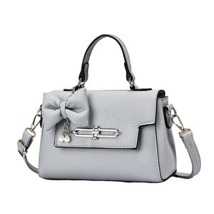 Tas tangan wanita modis 2026 dengan syal tas tangan wanita pegangan atas tas persegi mewah tas bahu warna Solid untuk wanita - Product Image 1