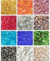 Copeaux de verre rouge clair concassés pour sols en terrazzo