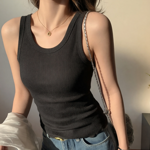 Canotta Estiva da Donna 2026 Nuovo Stile a Costine Vestibilità Slim che Copre il Grasso Laterale e delle Ascelle, Base per Stratificazione e Indossabile Anche da Esterno - Product Image 4
