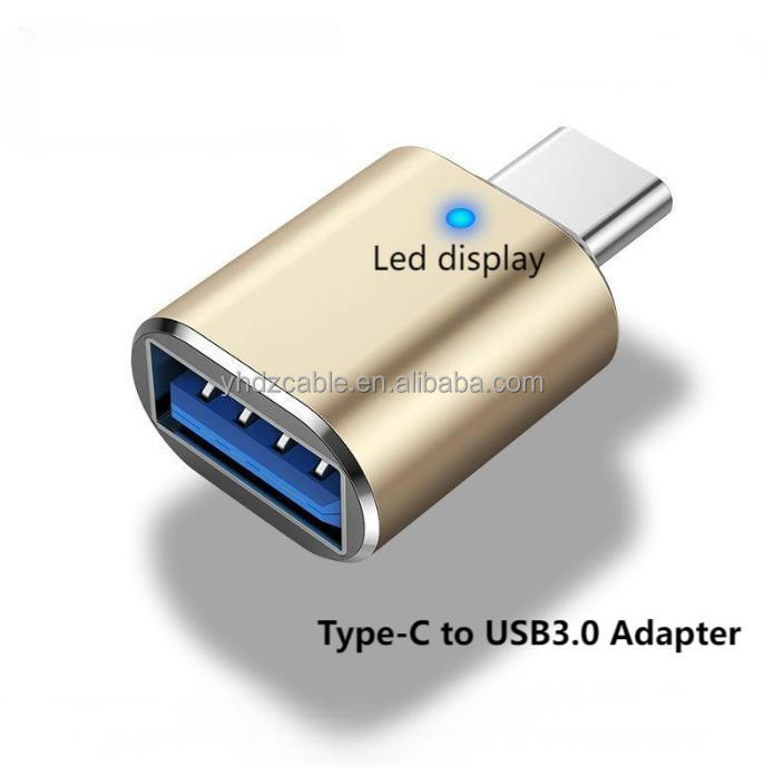 Gold--Type-C to USB3.0-with Led