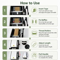 Dispensador Automático Eléctrico de Cinta Adhesiva para Embalaje de Cartón Express con Control Inteligente por Chip, Máquina de Cinta de Papel Kraft
