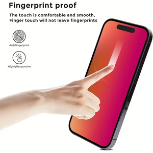 ฟิล์มกระจกนิรภัย HD Clear ขอบดำ สำหรับ iPhone ป้องกันหน้าจอเต็มจอ ความแข็งแรง 45 กก. - Product Image 3