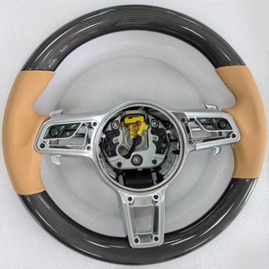 Volante in Carbonio Personalizzato per Panamera Cayenne Boxster <span class=keywords><strong>Taycan</strong></span> 911 993 981 991.1 - Product Image 2