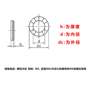Arandela de Bloqueo Elástica Antideslizante de Acero M3 con Relieve en Forma de Disco Dongbiao para Equipos de Comunicación - Product Image 1