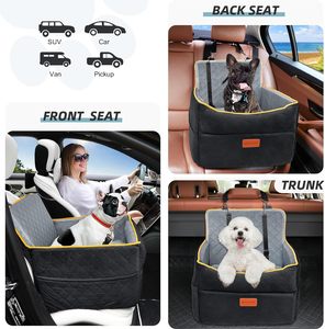 Kleine honden, middelgrote honden, krasbestendige autostoel voor huisdieren, afneembare draagbare hondenmanden, hondenfietszitje, hondenbedden, huisdierentransporttas - Product Image 5