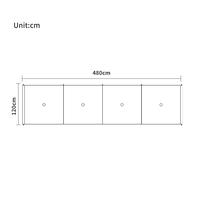 Tente de camping carrée quatre saisons pour 4 à 6 personnes en tissu Oxford, coupe-vent, triple couche et barrière anti-vent