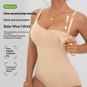 Tuta Modellante Post-Parto Due-in-Uno Senza Cuciture 1709, Top per Allattamento, Comoda Tutina Premaman - Product Image 1