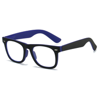 Lunettes de lecture unisexes pour presbytie avec monture carrée bloquant la lumière bleue pour hommes et femmes