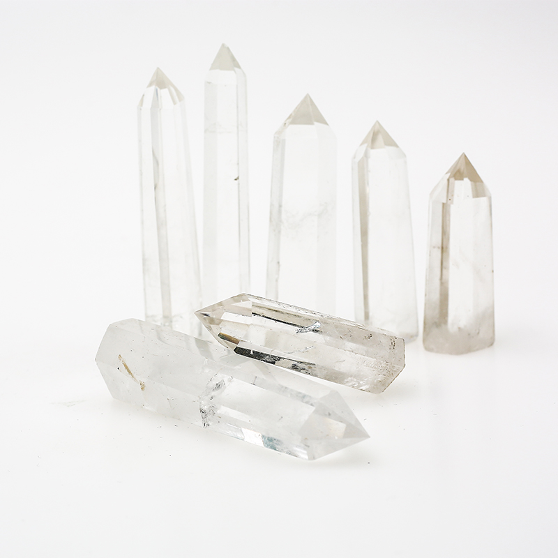 Оптовая продажа, высокоприродный кристалл, религиозный исцеляющий стержень, белая кристаллическая энергетическая палочка, башня, баллы