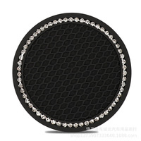 Auto Untersetzer Diamond Honeycomb Wasser Untersetzer Kreative niedliche Polster matte Auto rutsch feste Matte Innen Cartoon Dekor