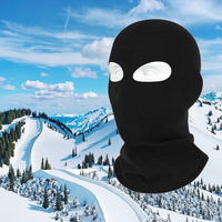Masque de moto unisexe respirant et imperméable de haute qualité, couleur unie, noir, avec impression de logo personnalisé pour la pêche