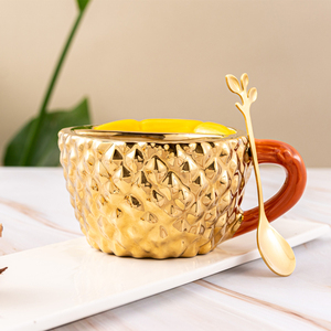 Meilleures tasses à café en céramique avec motif de fruit de durian, personnalisées, tendance, grande capacité, écologiques, non toxiques, pour le lait et l'eau - Product Image 4