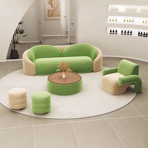 Fauteuil d'appoint moderne en tissu courbé pour salon, idéal pour hôtel, appartement, balcon - Product Image 1