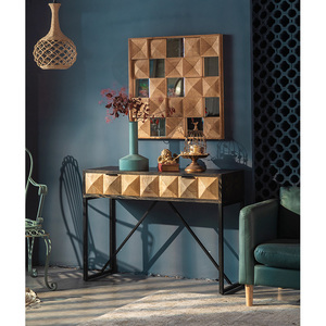 Muebles de estilo <span class=keywords><strong>Industrial</strong></span> para el hogar, espacio de almacenamiento grande de 9 cajones, armarios laterales de comedor, <span class=keywords><strong>mesa</strong></span> de <span class=keywords><strong>consola</strong></span> de pasillo antiguo Superior de madera - Product Image 5