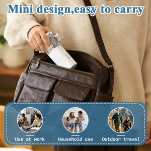 Mesin <span class=keywords><strong>Nebulizer</strong></span> Jaring Genggam Portabel Rumah Sakit Medis Nebulizador Jaring Inhaler Batuk Asma Rumah Tangga dengan Masker Corong Mulut - Product Image 6