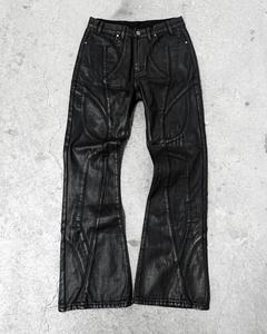 Groothandel Custom Oversized Uitlopende Wijde Pijpen Wash Distressed Vintage Cargo Wax Jorts Denim Broek <span class=keywords><strong>Baggy</strong></span> Broek Jeans Hommes Mannen - Product Image 2