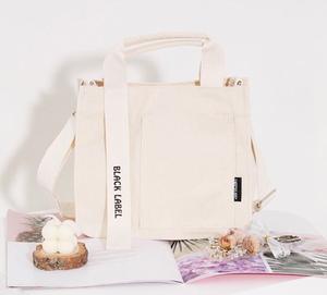 Reusable Capacity Cotton Canvas Tote <b>Bag</b> for Women Eco-Friendly Reusable Handbag with Portable Style - Product Image 4