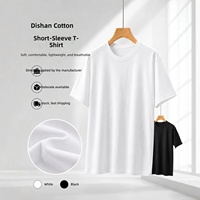 T-shirt uni à manches courtes Dusan Ice-feel 230g, séchage rapide, col rond, décontracté, pour homme et femme, OEM neuf