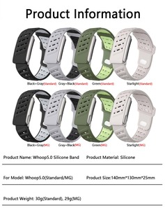 Correa de Reloj de Silicona de Doble Color para Whoop 5.0 Standard/MG - Product Image 5